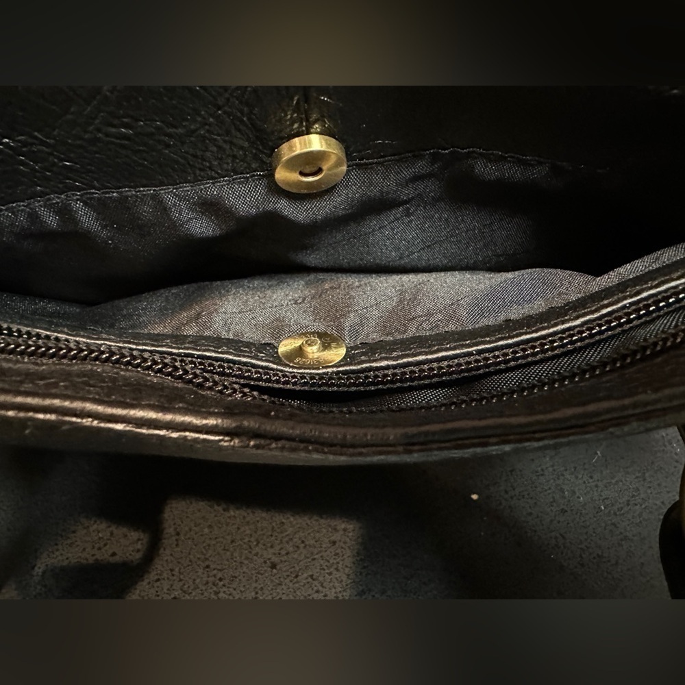 NWT Roma Leather Locking Concealment Purse Black Dual Handle Med Sz Multi Pocket - Picture 13 of 16